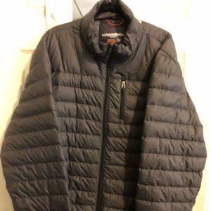 Mens Gray Down lightweight jacket. XXXL. Hawke&co